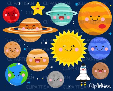 cute planet clipart|cute kawaii planets.